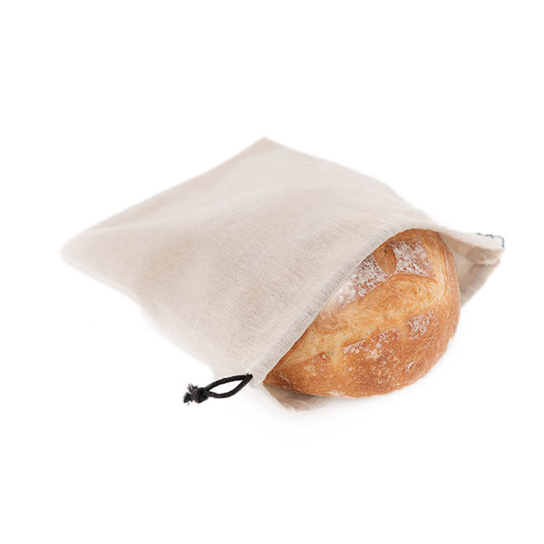 Sac à pain miche lavable et réutilisable fabriqué au Québec – Marie fil