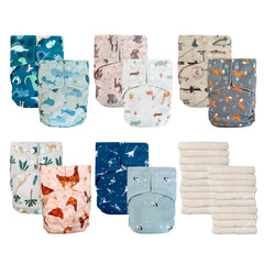 Animals - 10 pocket diapers