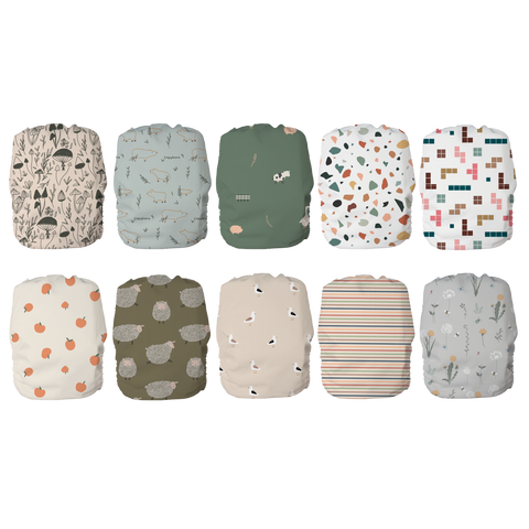 Animals - 10 pocket diapers