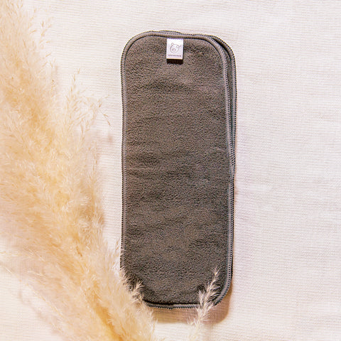 Set of dark gray Bamboo inserts - 12 pcs