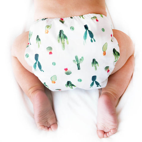 Set of 4 single gusset diapers + wet bag | Balance