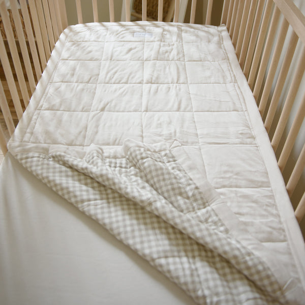 Cotton Quilted Crib Blanket La Petite Ourse