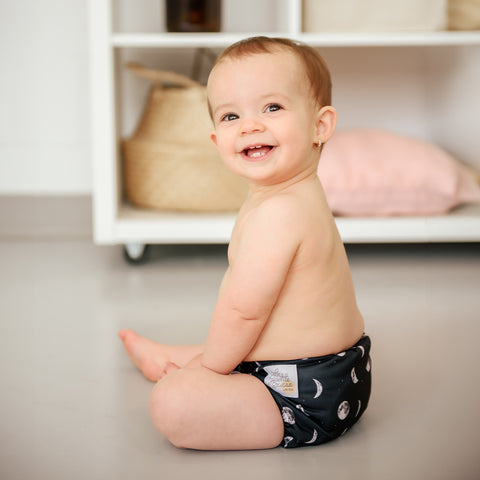 Black & white - 10 pocket diapers