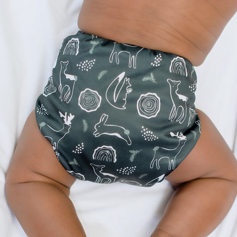 Black & white - 10 pocket diapers