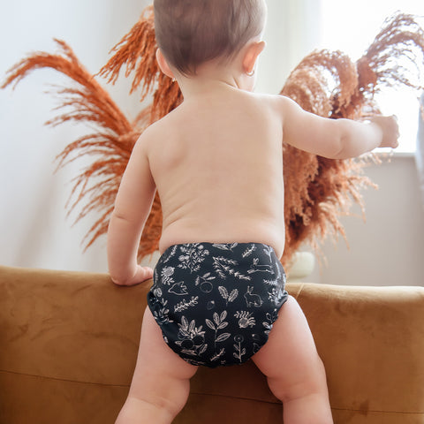 Black & white - 10 pocket diapers