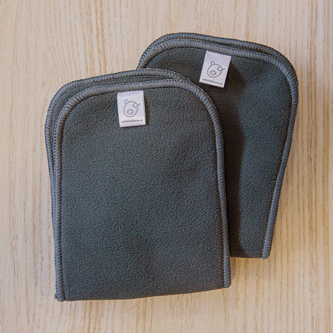 Set of dark gray Bamboo inserts - 12 pcs