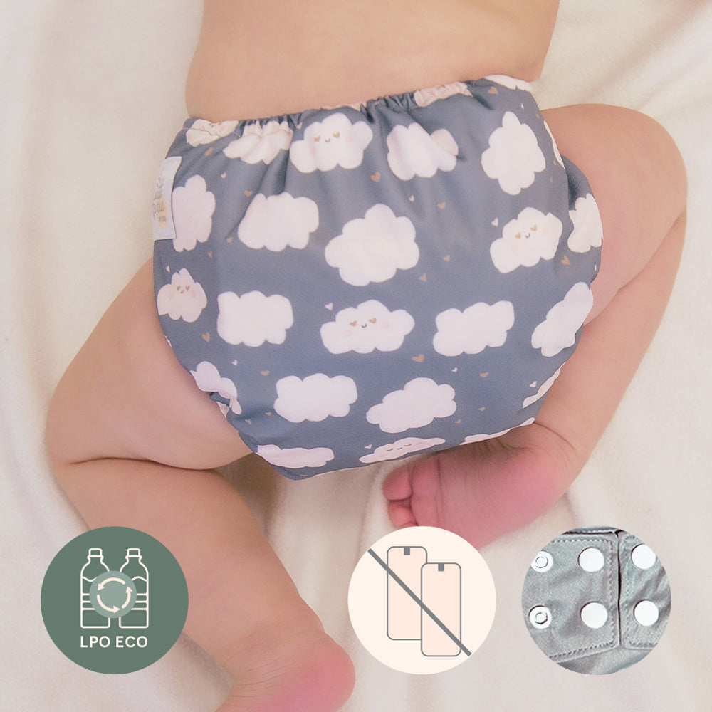 La Petite Ourse Washable Diaper Without Insert - Snap Button