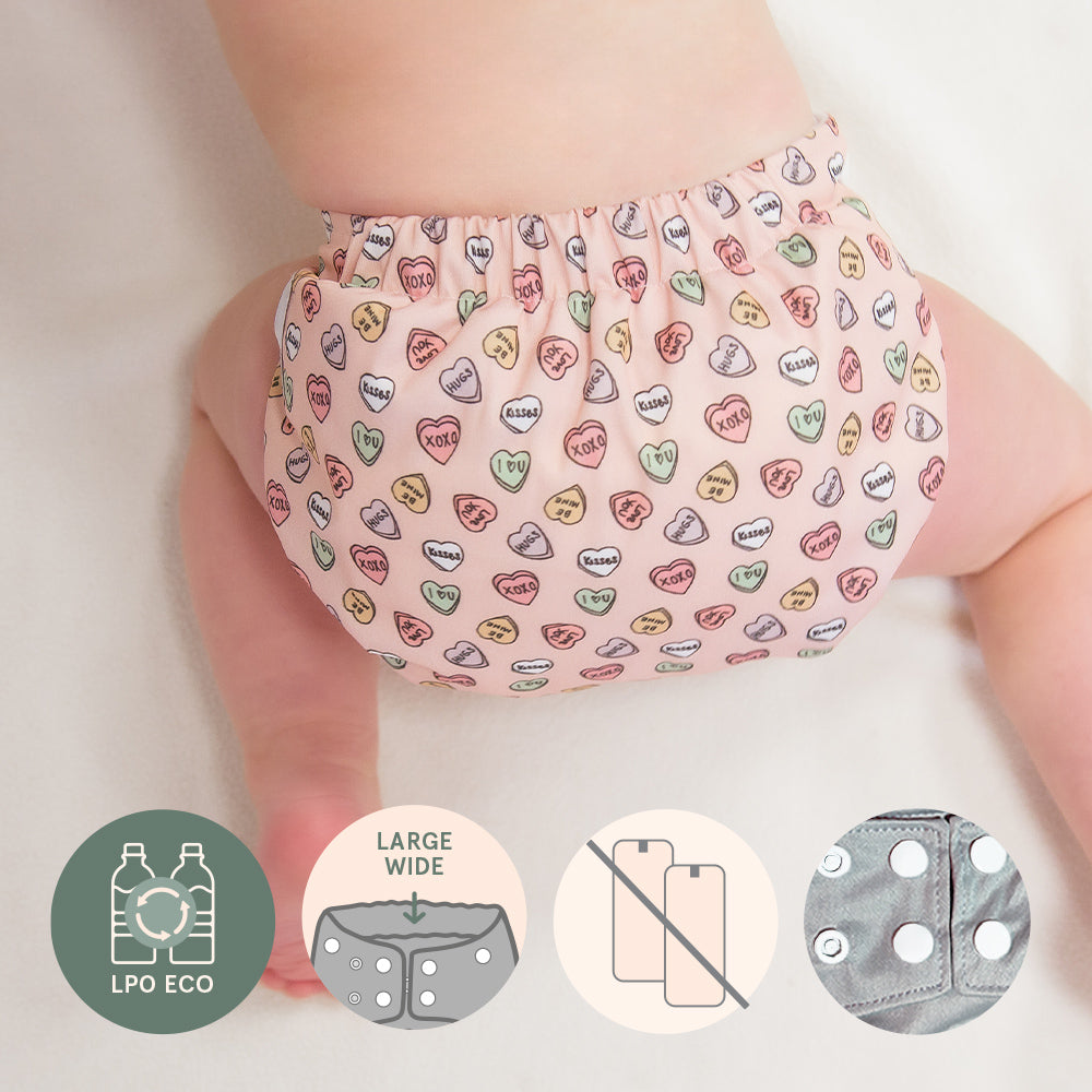 Wide Elastic Pocket Diaper Without Inserts